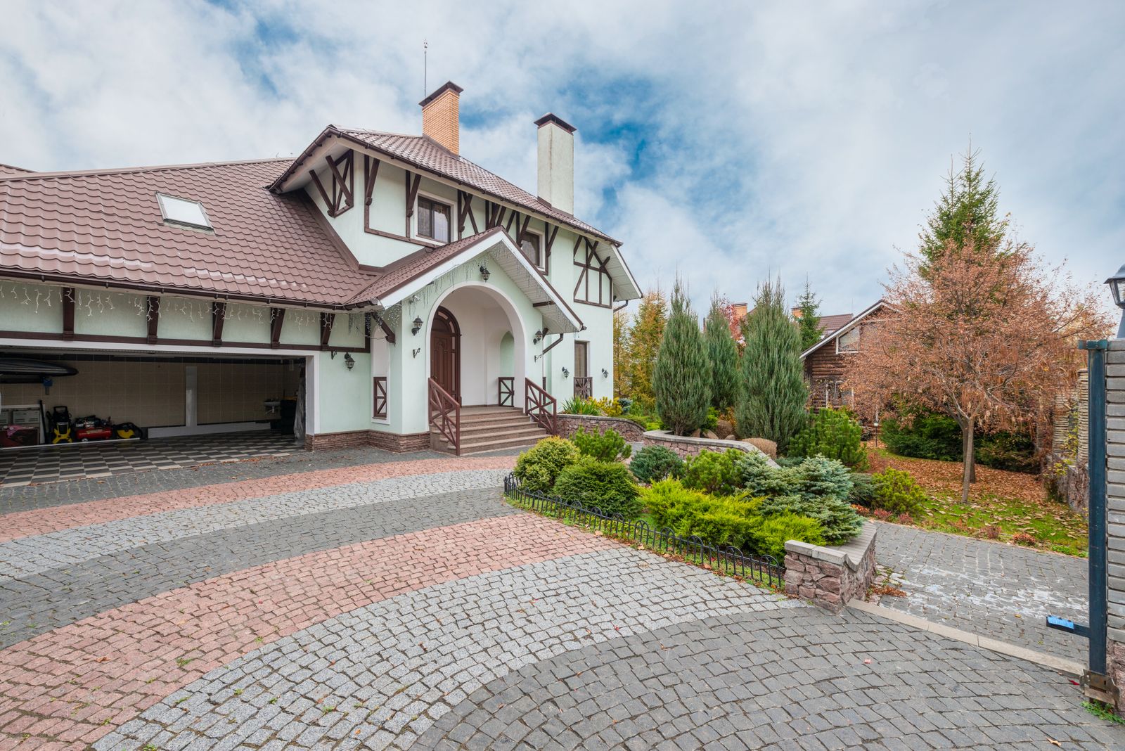Clean paved driveway